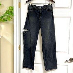 HOLLISTER ULTRA HIGH-RISE Vintage stretch BLACK DAD JEANS Women’s size 29x31